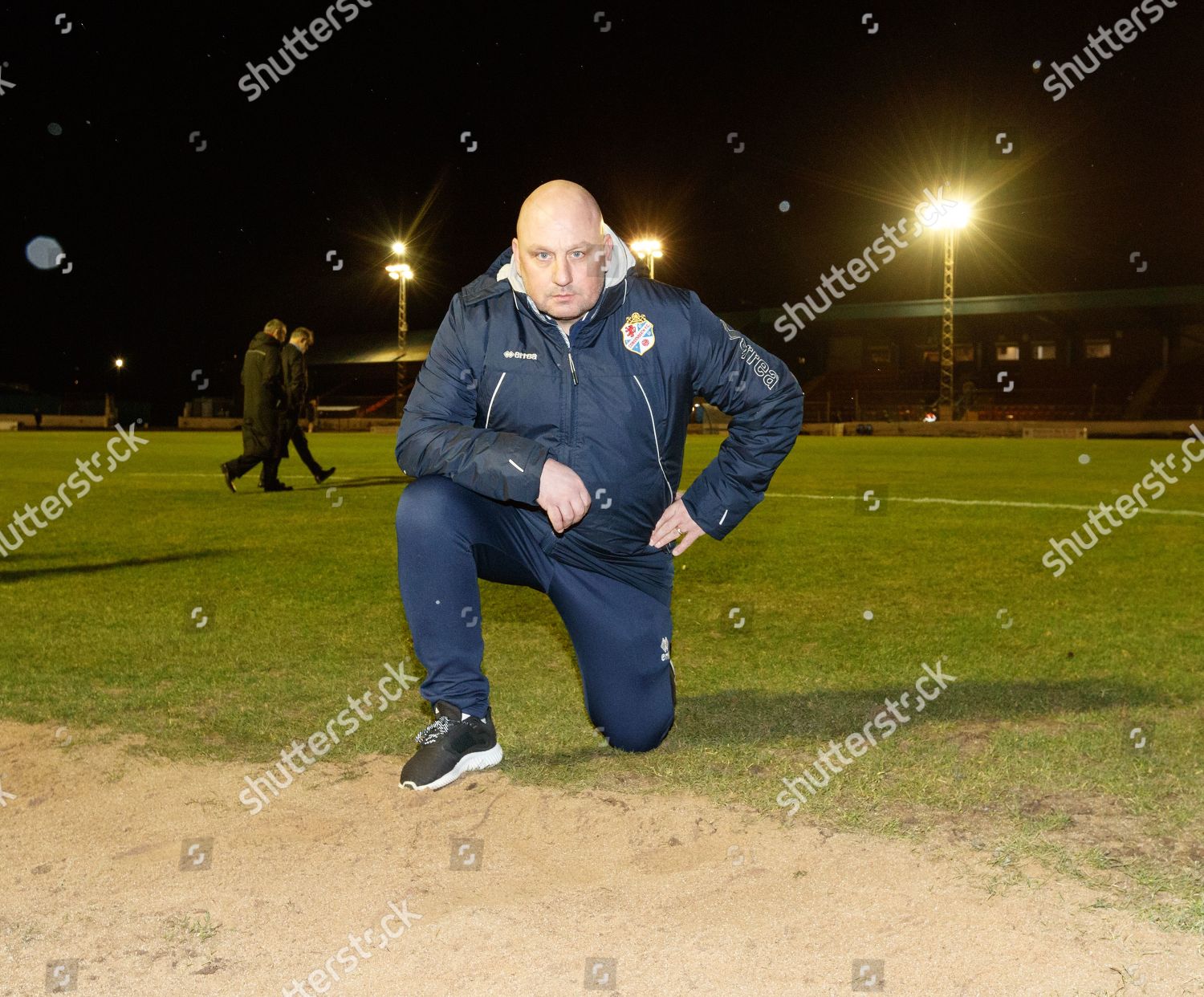 Cowdenbeath Manager Gary Bollan On Pitch Editorial Stock Photo Stock