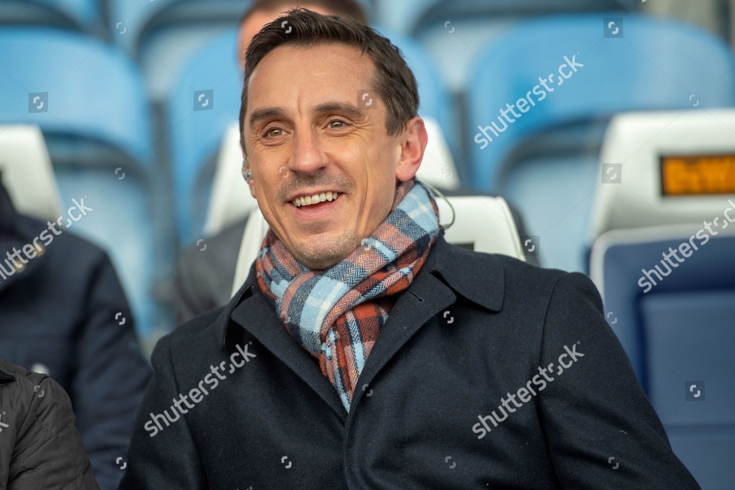 Sky Sports Commentator Gary Neville During Editorial Stock Photo