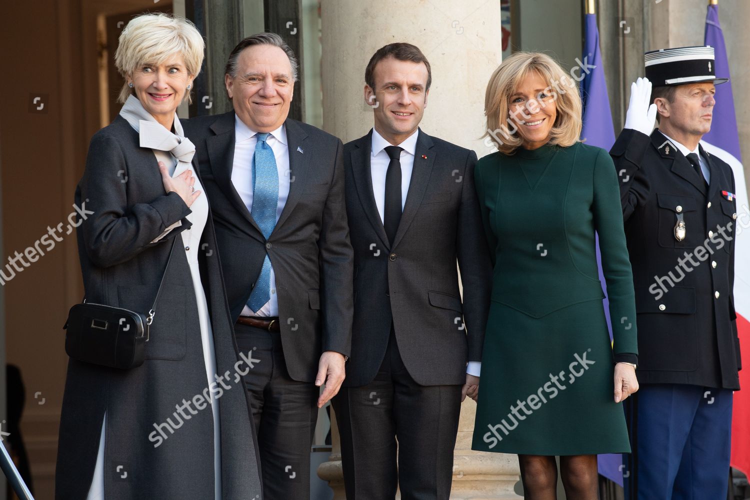 French President Emmanuel Macron His Wife Brigitte Editorial Stock Photo Stock Image Shutterstock