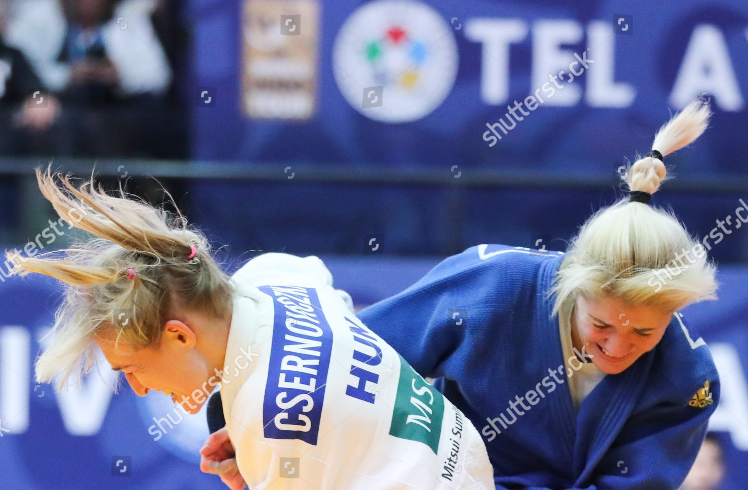 Ukrainian Judoka Inna Cherniak Blue Action Editorial Stock Photo