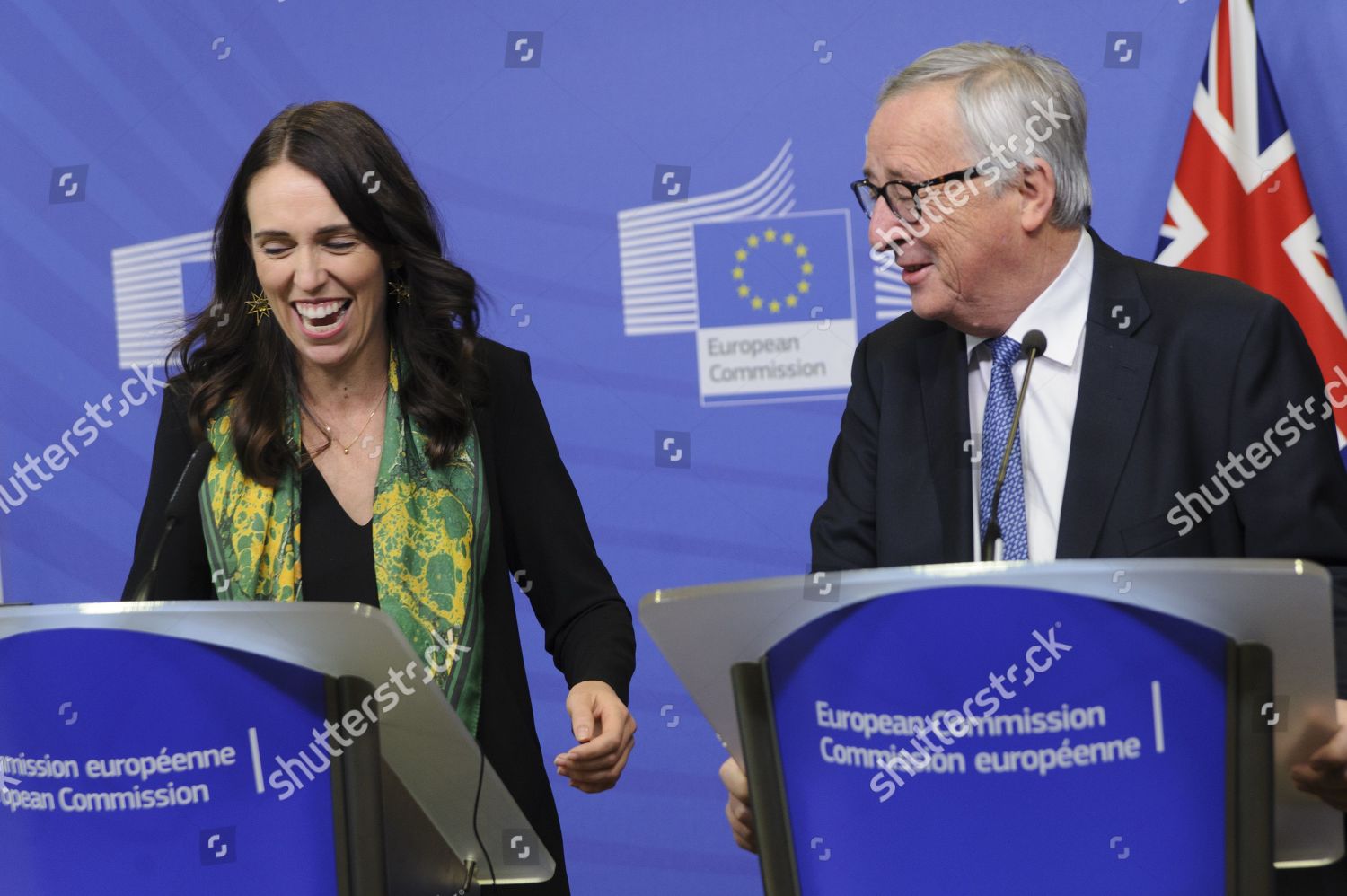 Jacinda Ardern Jeanclaude Juncker Editorial Stock Photo - Stock Image ...