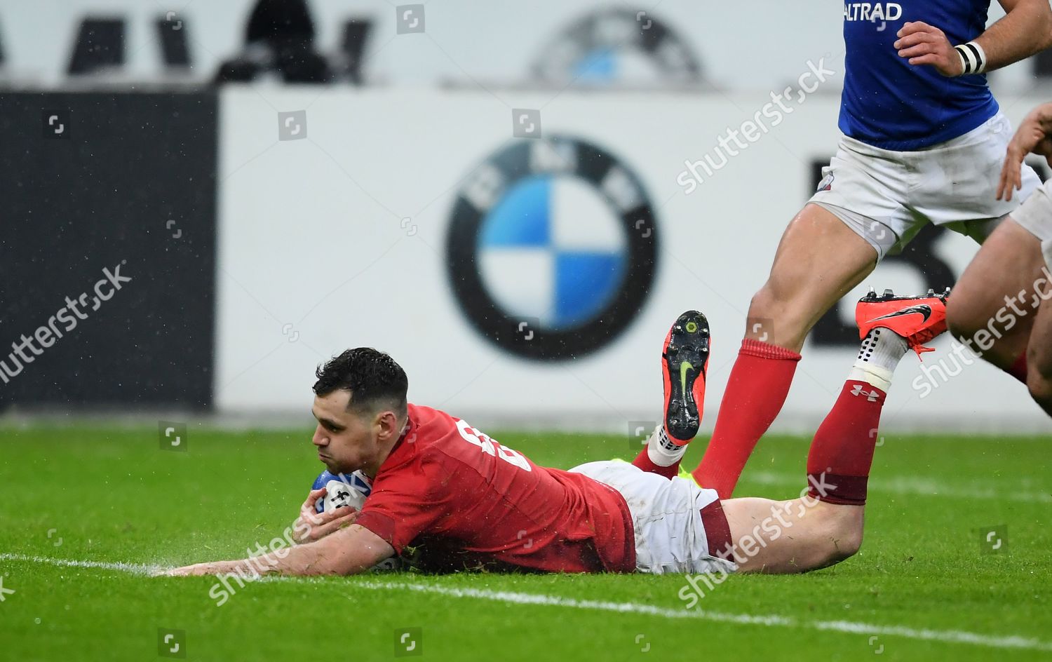 Tomos Williams Wales Scores Try Editorial Stock Photo - Stock Image ...