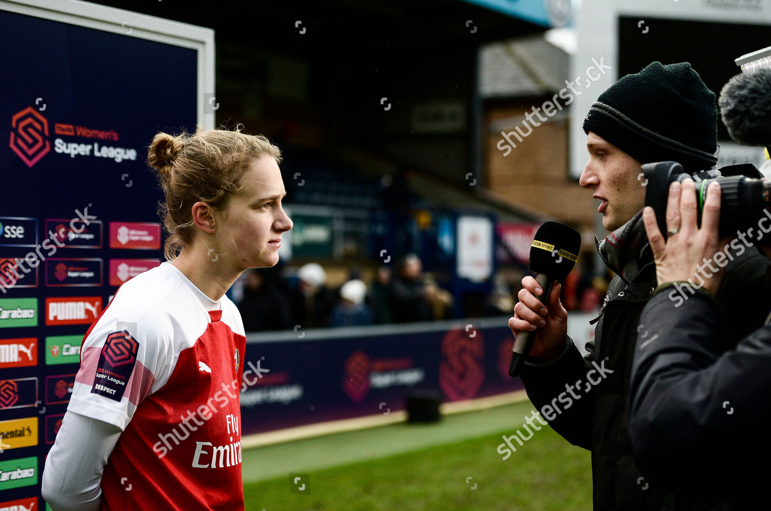 Vivianne Miedema Arsenal Interviewed By Bbc Editorial Stock Photo ...