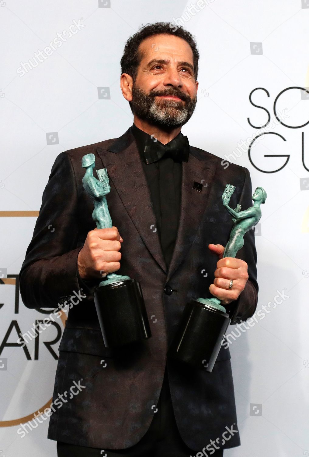 Tony Shalhoub Poses Sag Award Outstanding Editorial Stock Photo Stock