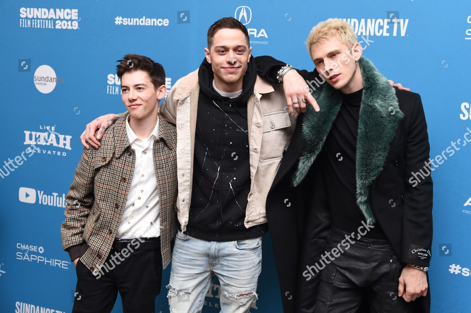 Griffin Gluck Pete Davidson Machine Gun Editorial Stock Photo Stock Image Shutterstock Shutterstock Editorial