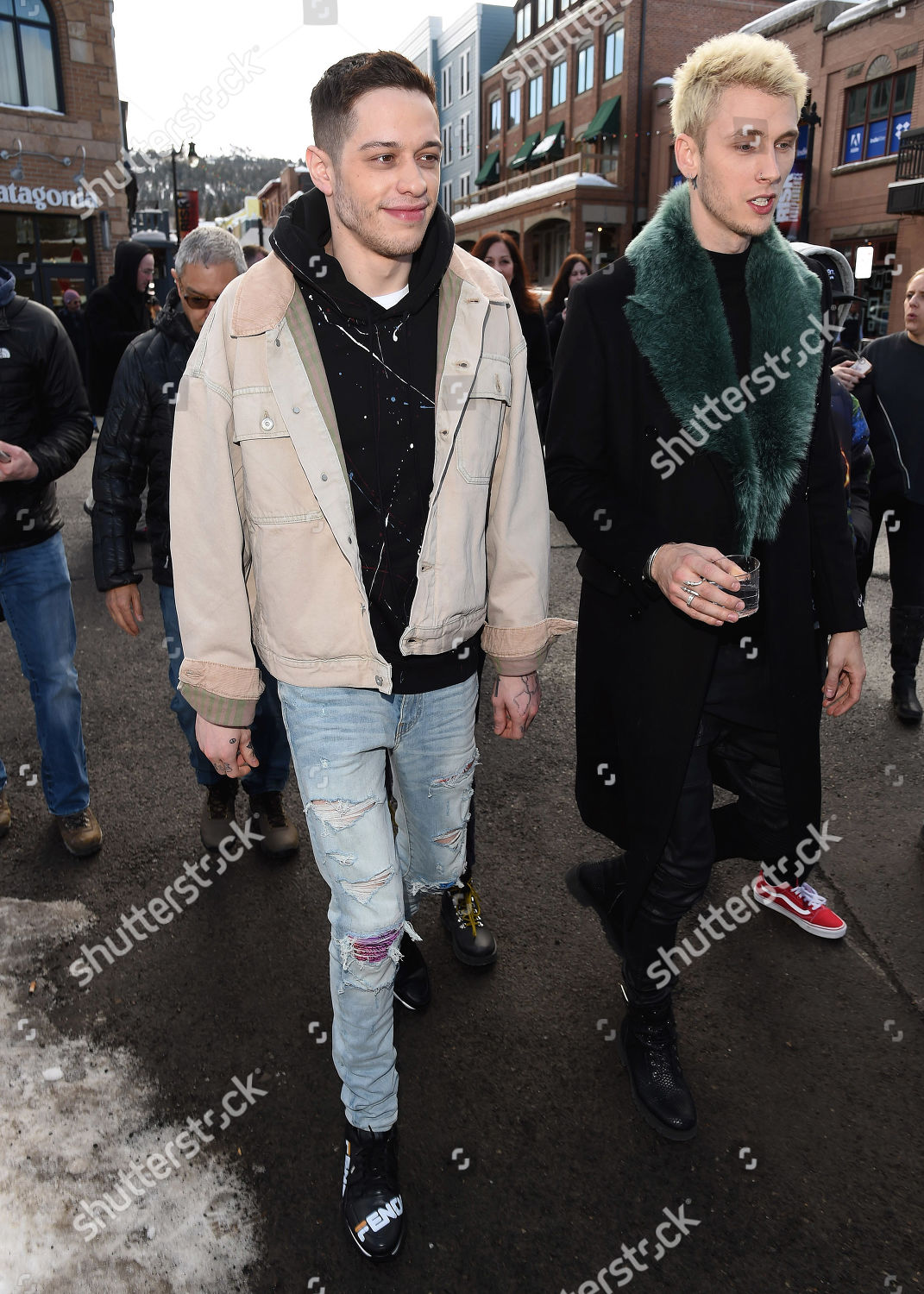 Pete Davidson Machine Gun Kelly Editorial Stock Photo Stock Image Shutterstock