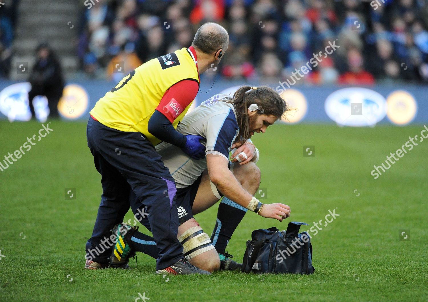 Ben Toolis Scotland Lock Receives Treatment Editorial Stock Photo