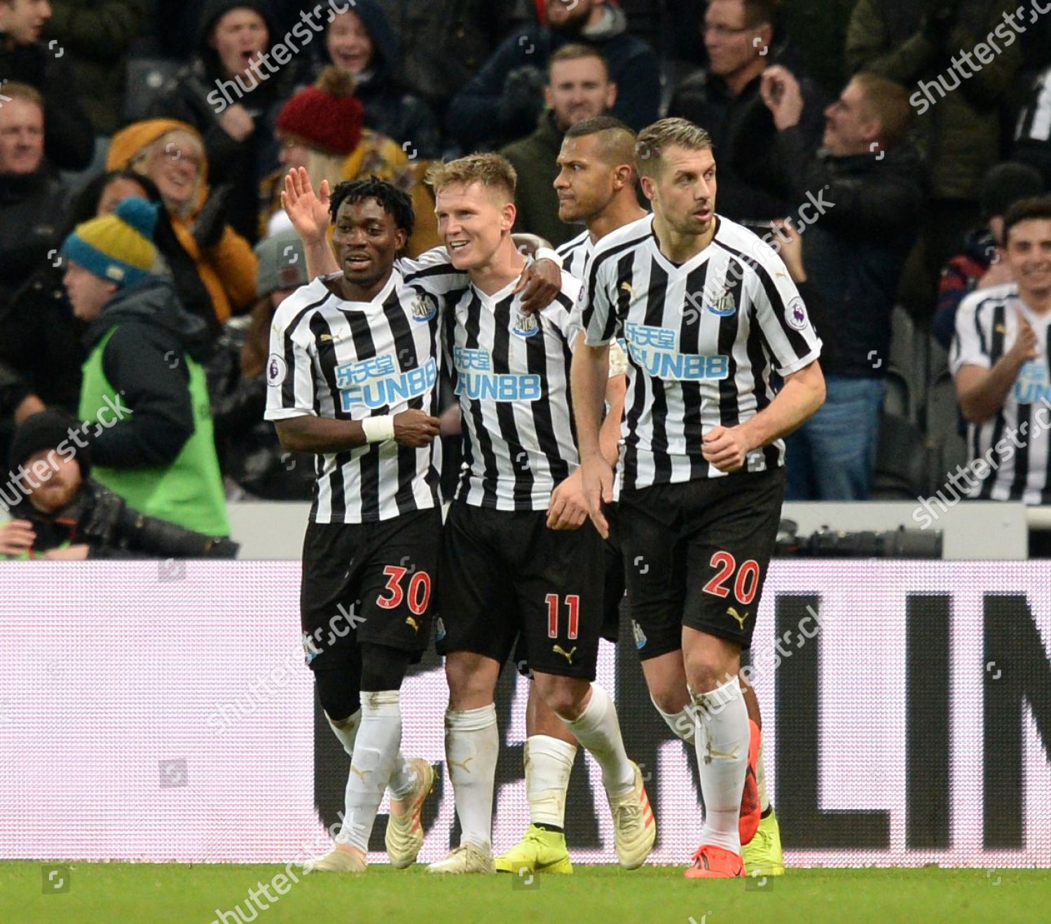 Matt Ritchie Newcastle United Celebrates Scoring Editorial Stock Photo ...