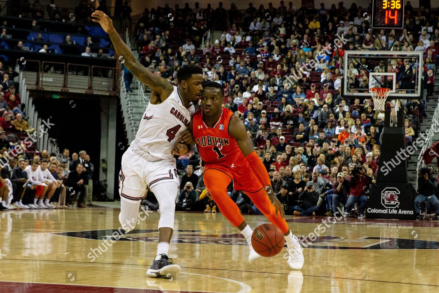 South Carolina Gamecocks Guard Tre Campbell Editorial Stock Photo ...