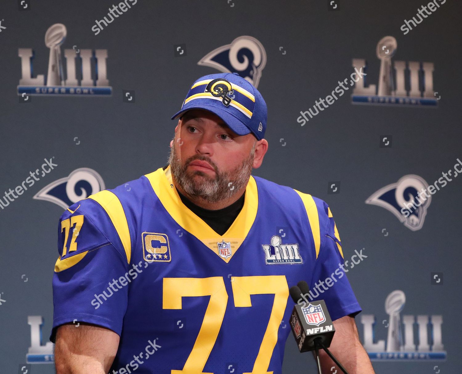 Andrew Whitworth shares photo of Rams' Super Bowl LIII jersey