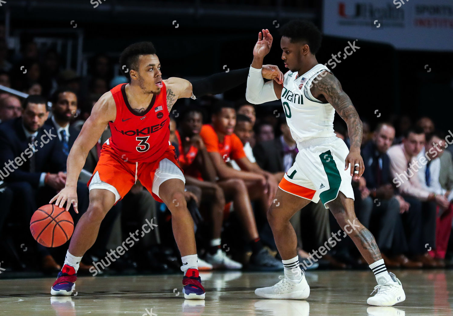 Virginia Tech Hokies Guard Wabissa Bede Editorial Stock Photo Stock