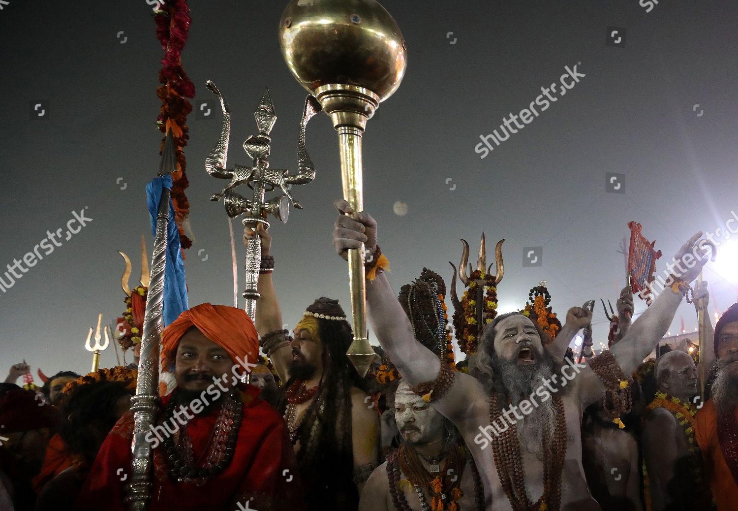 Indian Naga Sadhus Naked Holy Men Editorial Stock Photo Stock Image Shutterstock