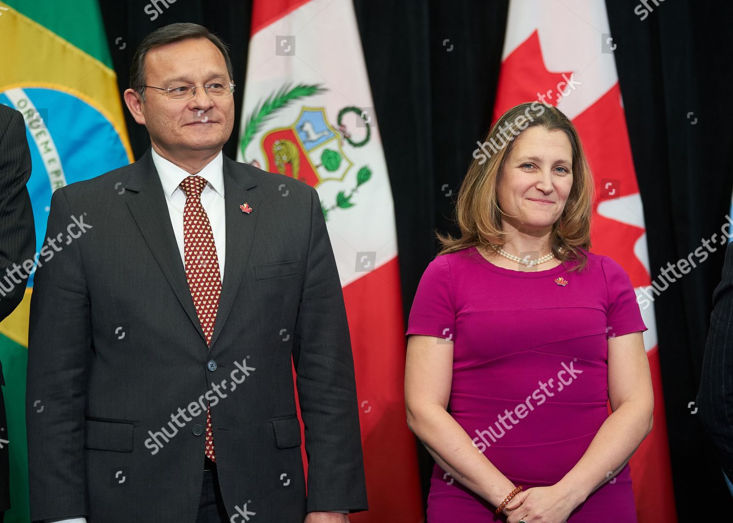 Peruvian Foreign Minister Nestor Francisco Popolizio Editorial Stock