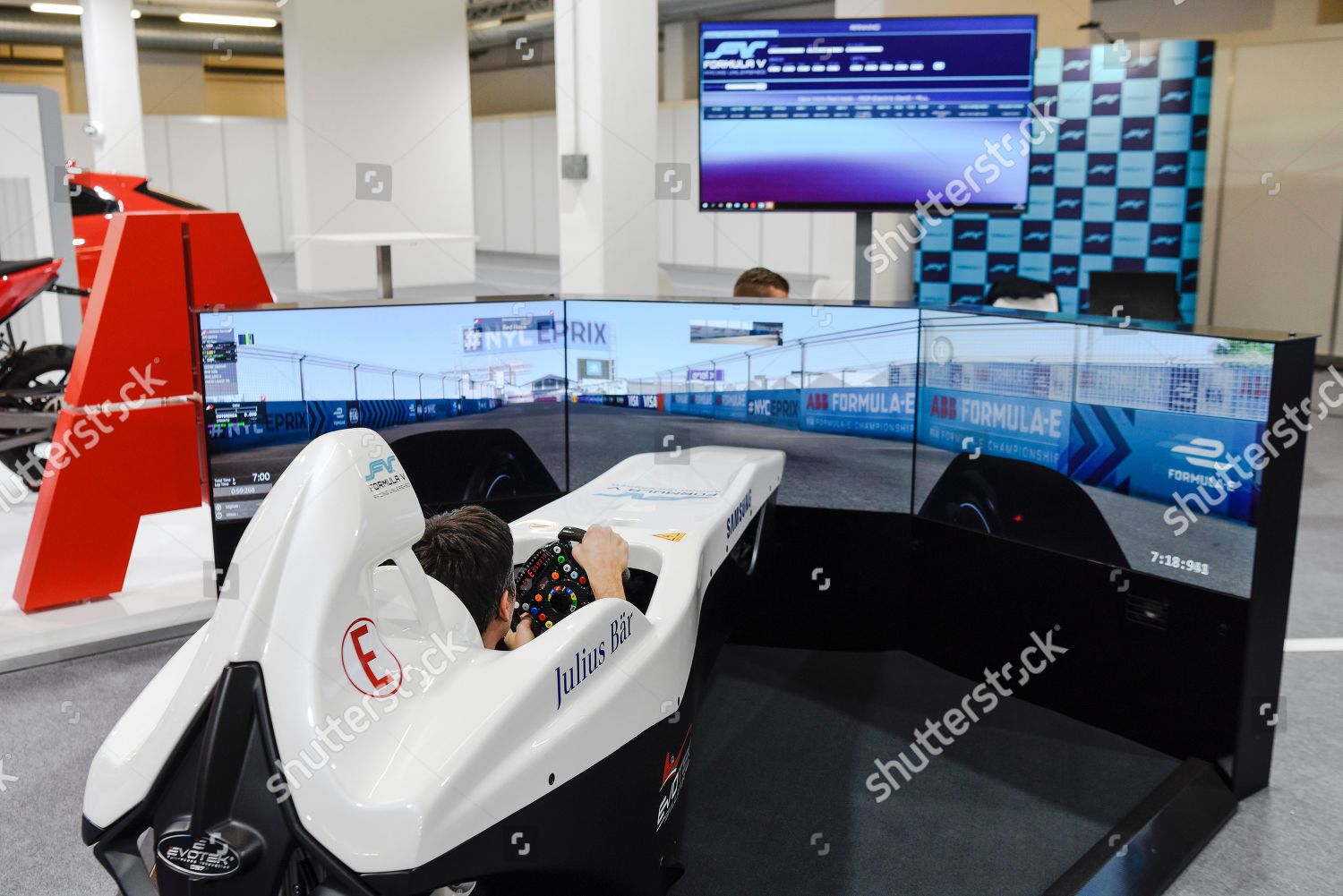 Formula E Racing Car Simulator Zurich Editorial Stock Photo - Stock ...