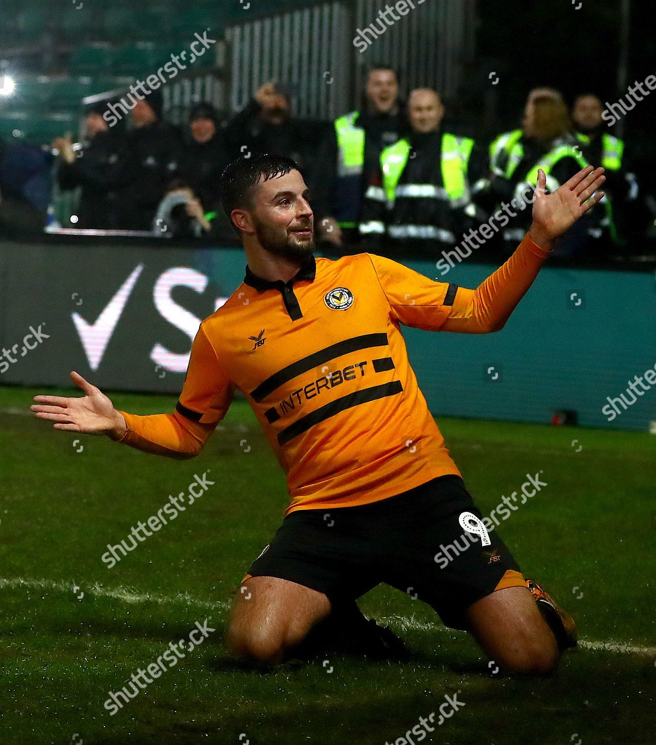 Padraig Amond Newport County Celebrates Scoring Editorial Stock Photo 