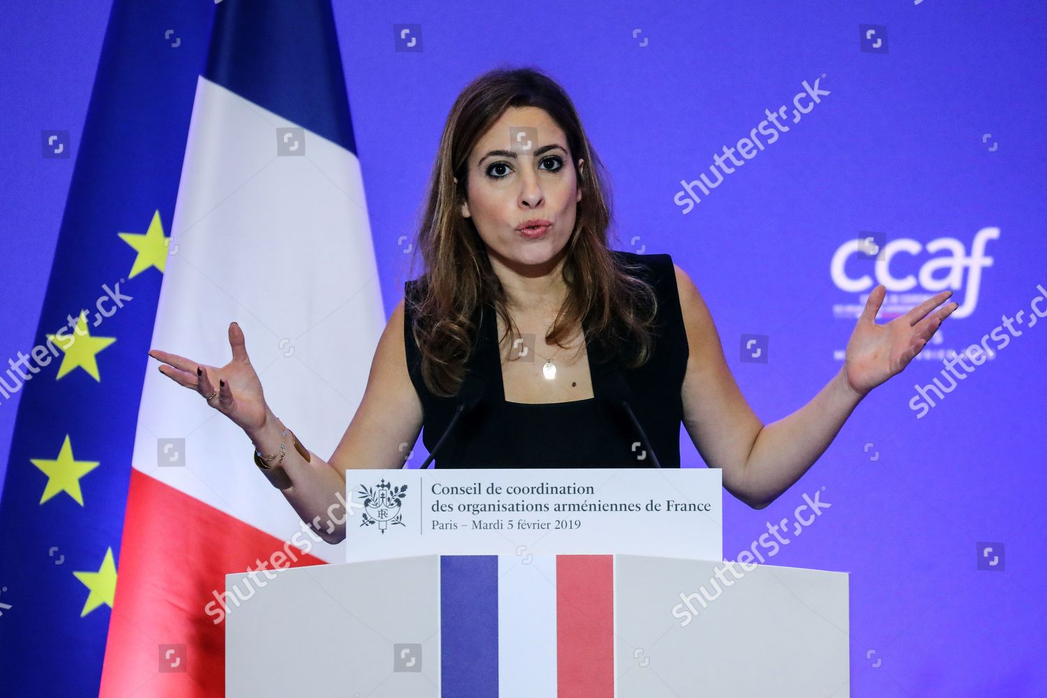 Frenchlebanese Journalist Tv Host Lea Salame Editorial Stock Photo 