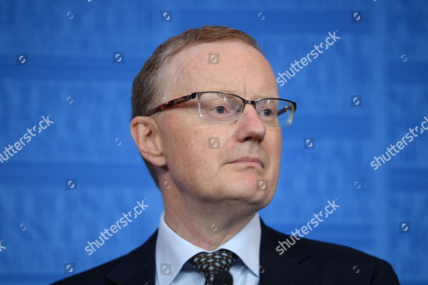 Reserve Bank Australia Rba Governor Philip Lowe Editorial Stock