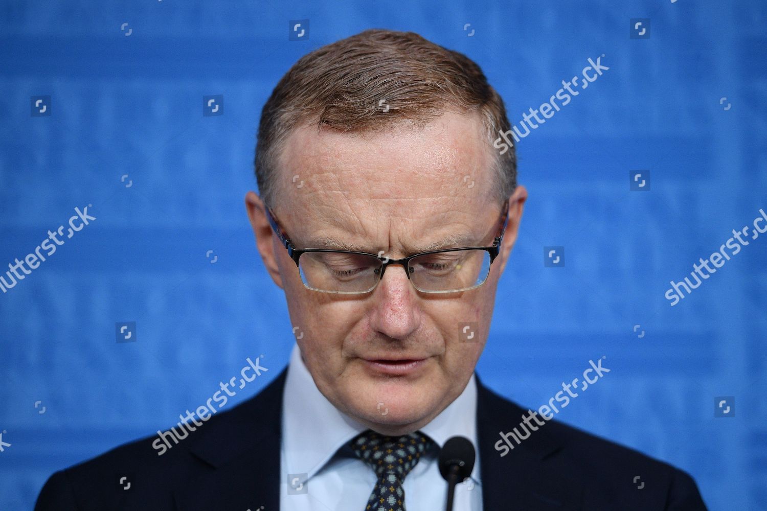 Reserve Bank Australia Rba Governor Philip Lowe Editorial Stock