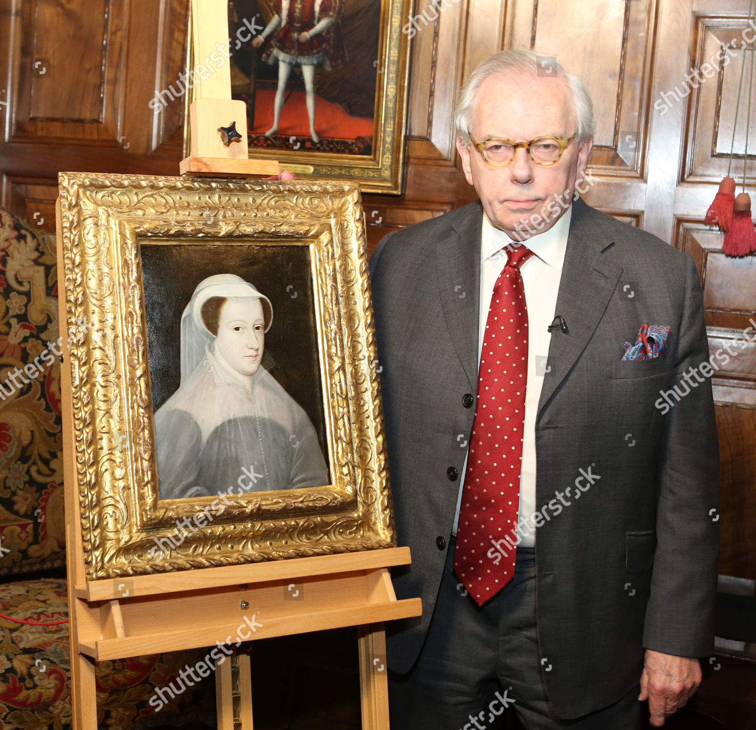 Dr David Starkey Unveils Rare Portrait Editorial Stock Photo - Stock ...