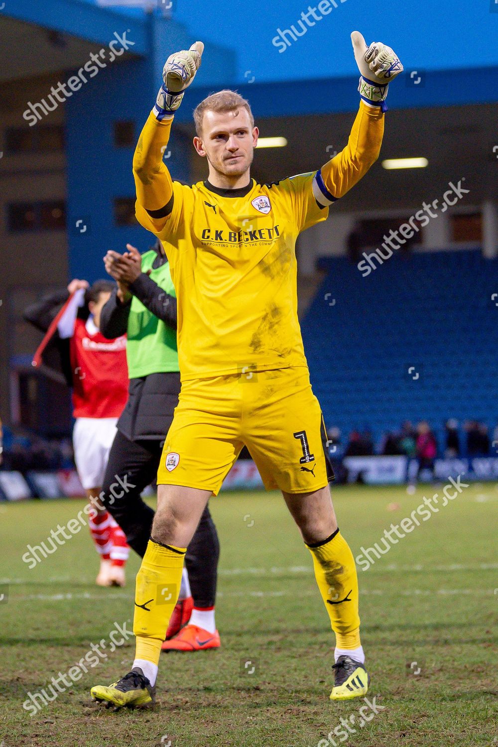 Barnsley Goalkeeper Adam Davies 1 Applauds Editorial Stock Photo ...