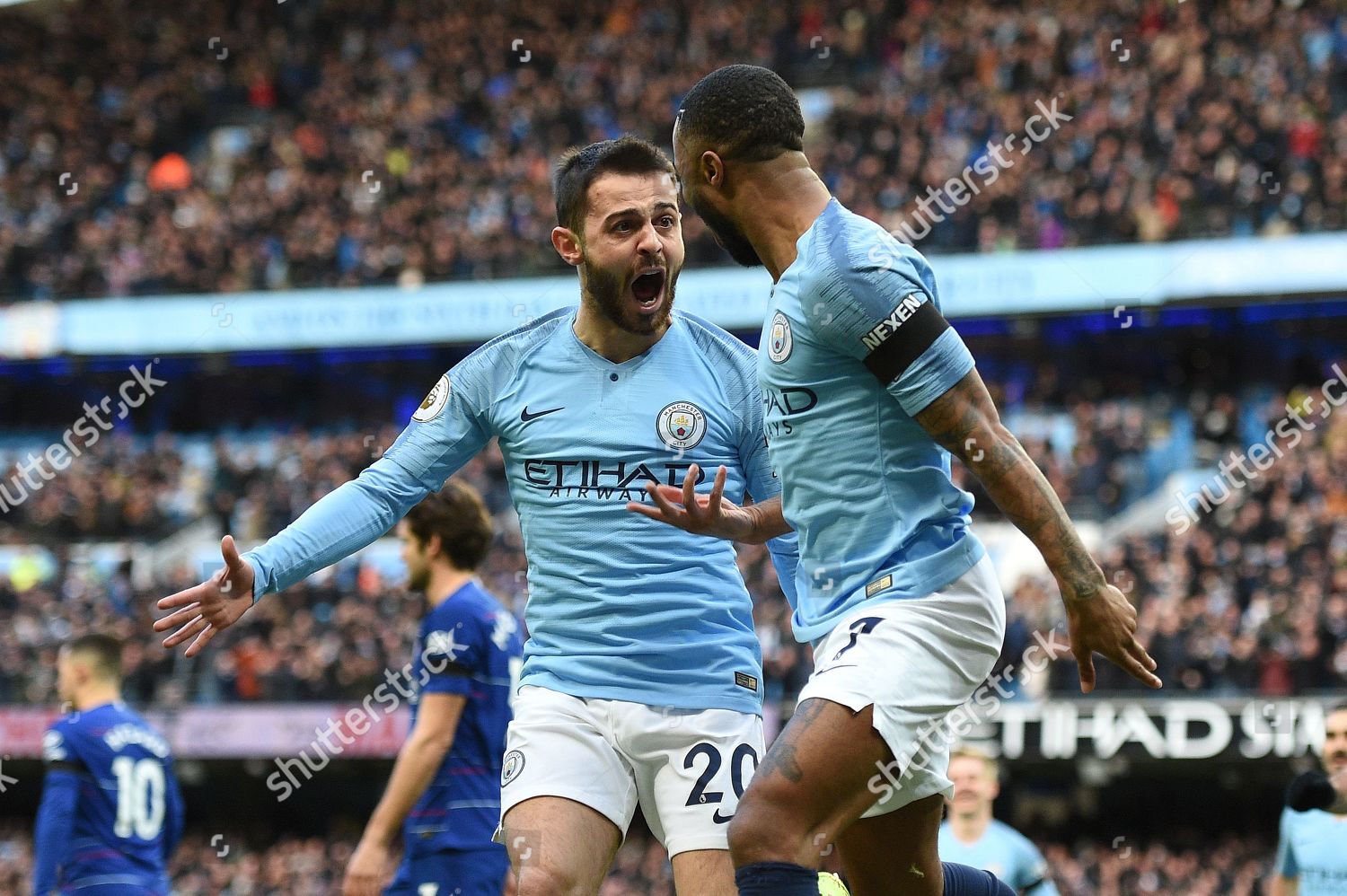 Bernardo Silva Manchester City Celebrates Raheem Sterling Editorial Stock Photo Stock Image Shutterstock