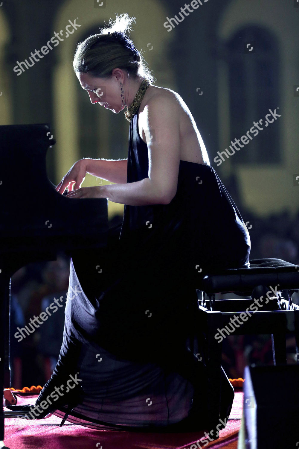 Russian Pianist Irina Shkurindina Performs During Editorial Stock Photo ...