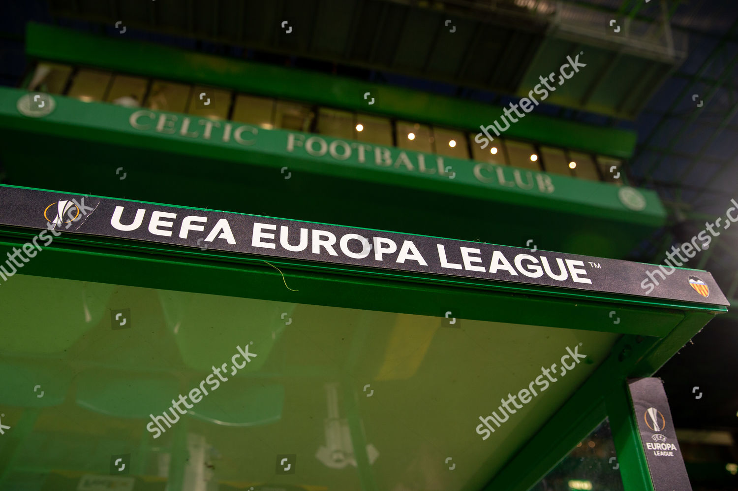 View Home Dugout Celtic Park Uefa Editorial Stock Photo - Stock Image ...