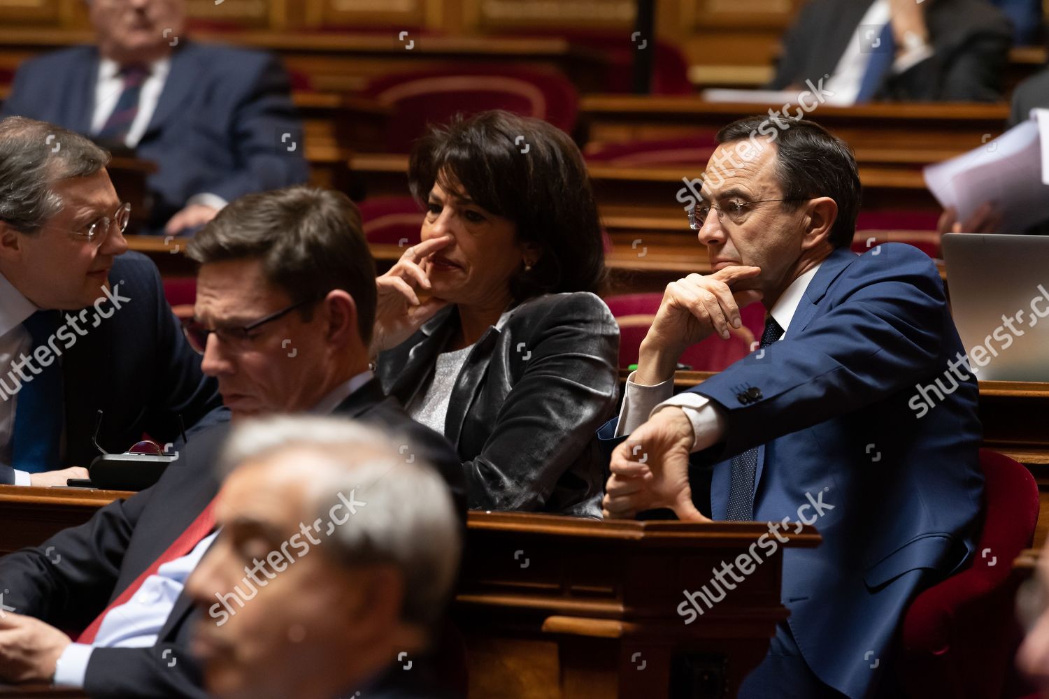 Philippe Bas Dominique Estrosi Sassone Bruno Editorial Stock Photo