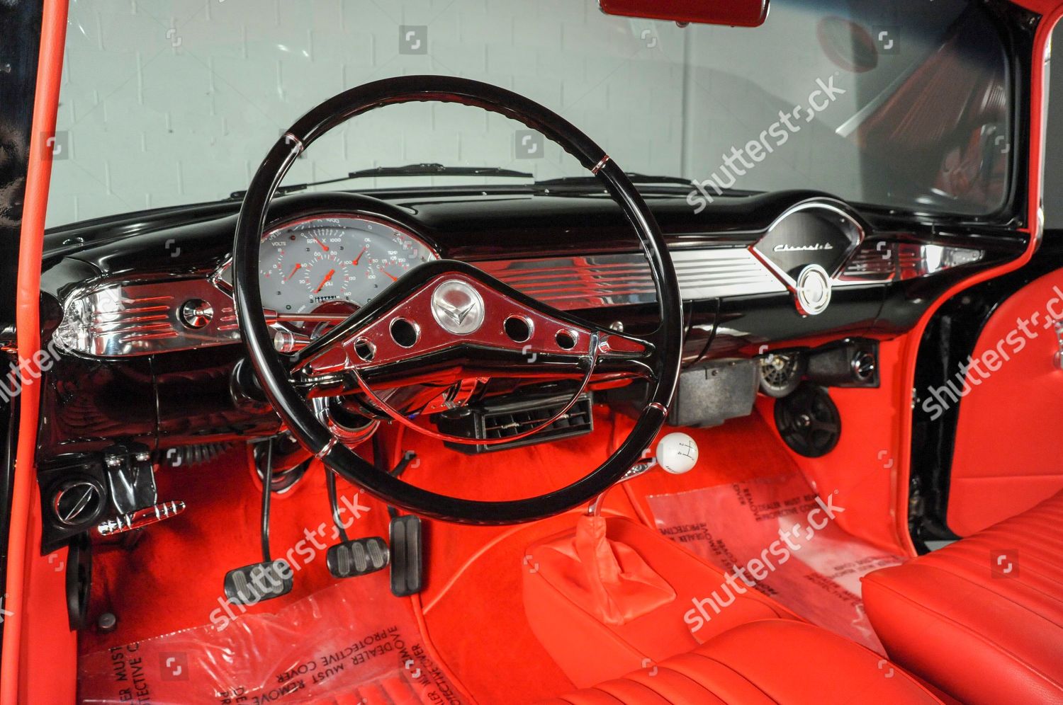 Interior This 1955 Chevrolet Belair Albert Penacsm Editorial