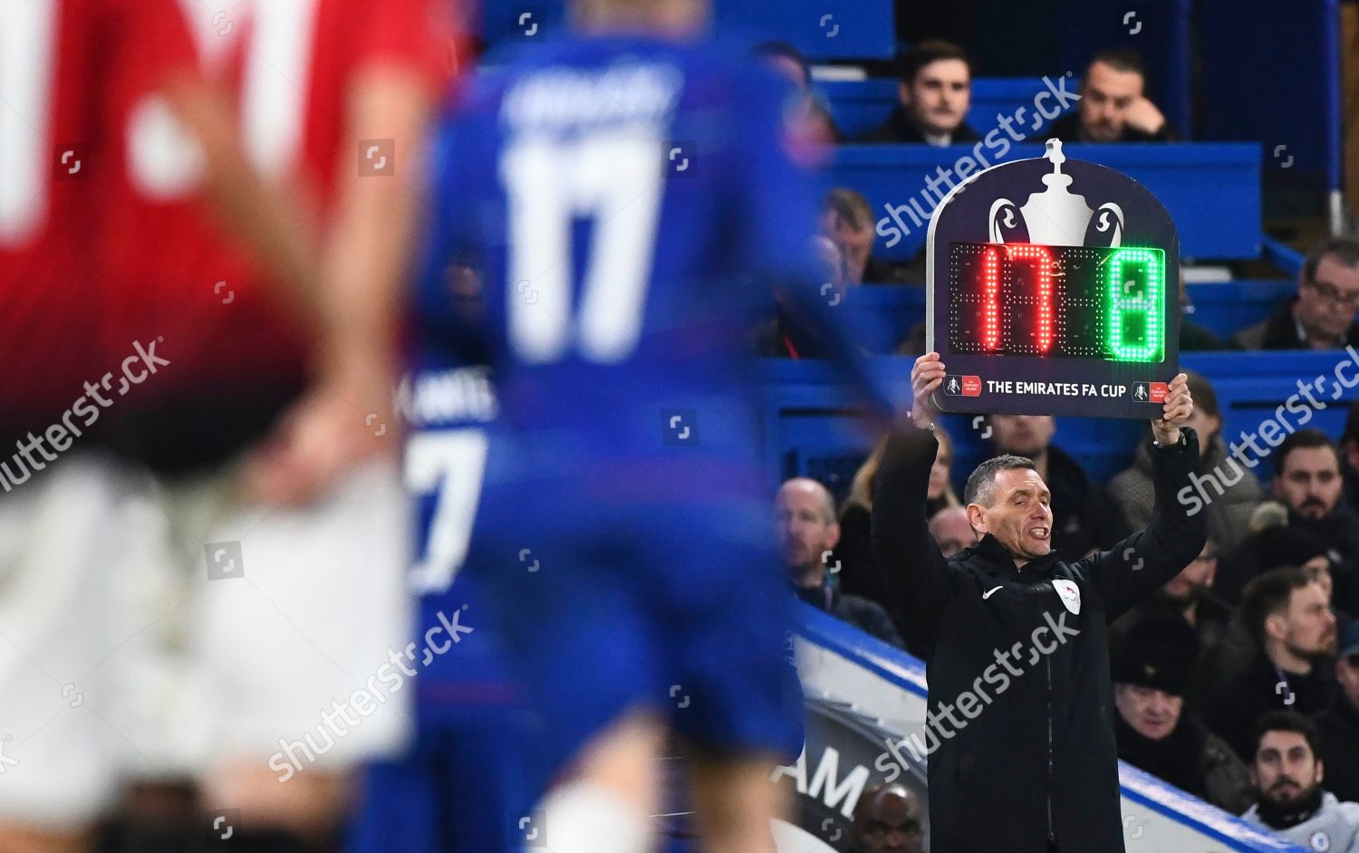 Chelsea Fans Appear Cheer Substitution Mateo Editorial Stock Photo