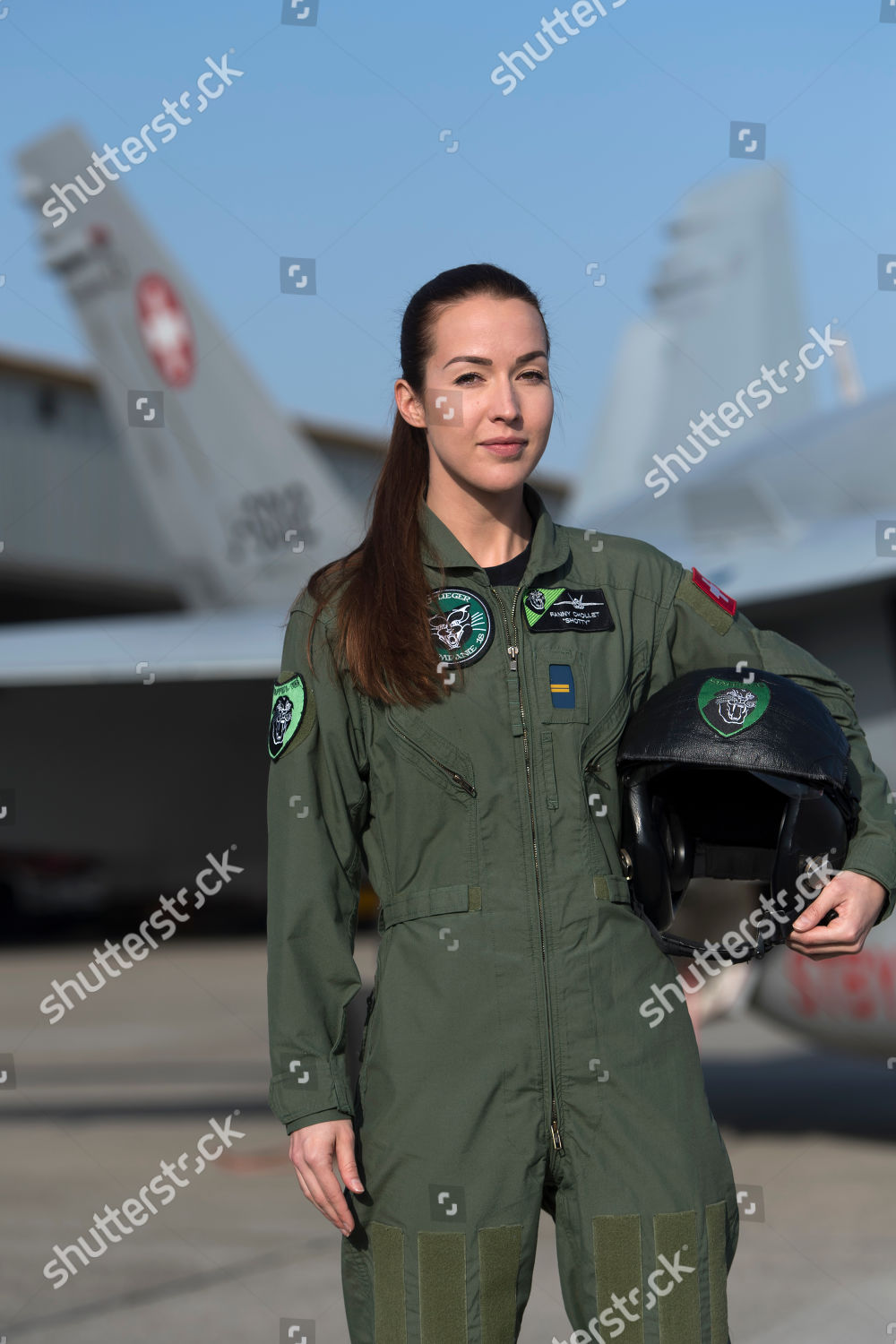 Fanny Chollet First Female Fighter Pilot Editorial Stock Photo - Stock ...