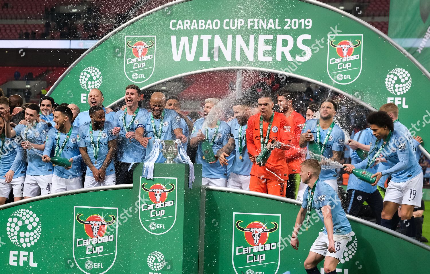 Manchester City Carabao Cup Winners 2019 Editorial Stock Photo Stock Image Shutterstock