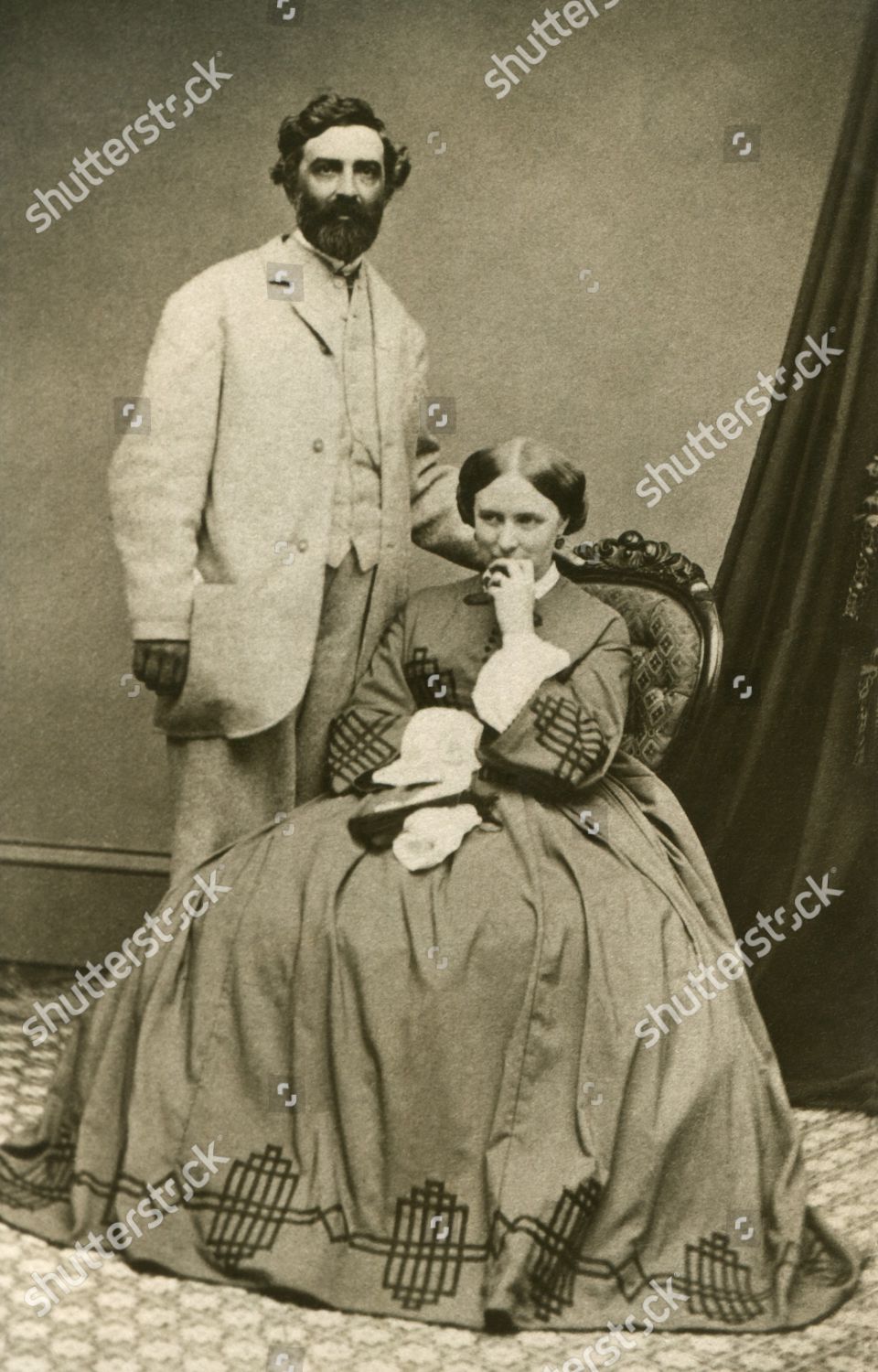 Charles Lewis Tiffany His Wife Harriet Editorial Stock Photo - Stock ...