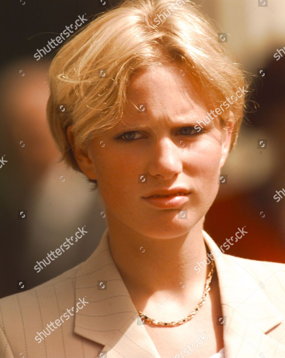 Princess Royals Daughter Zara Phillips Attends Editorial Stock Photo