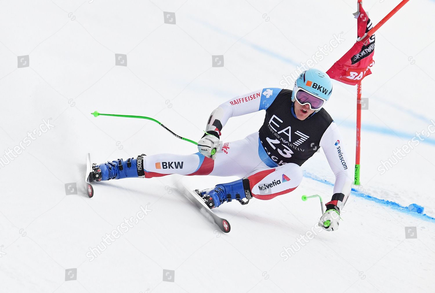 Stefan Rogentin Switzerland Action Mens Alpine Editorial Stock Photo ...