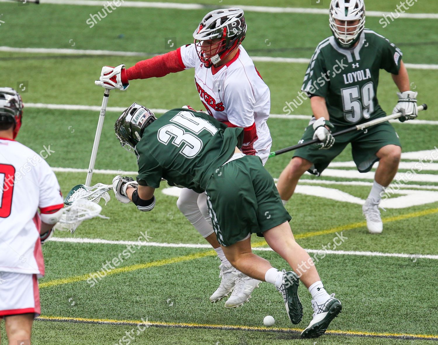 Loyola Greyhounds Midfielder Payton Rezanka 34 Rutgers