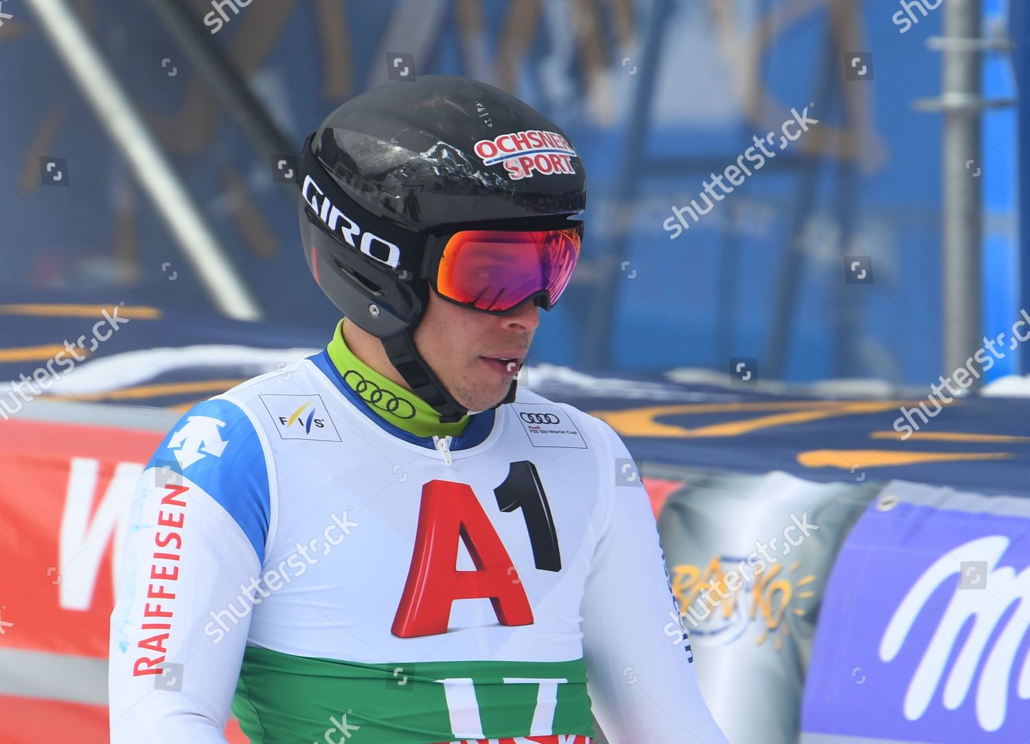 Gino Caviezel Switzerland Reacts Finish Area Editorial Stock Photo