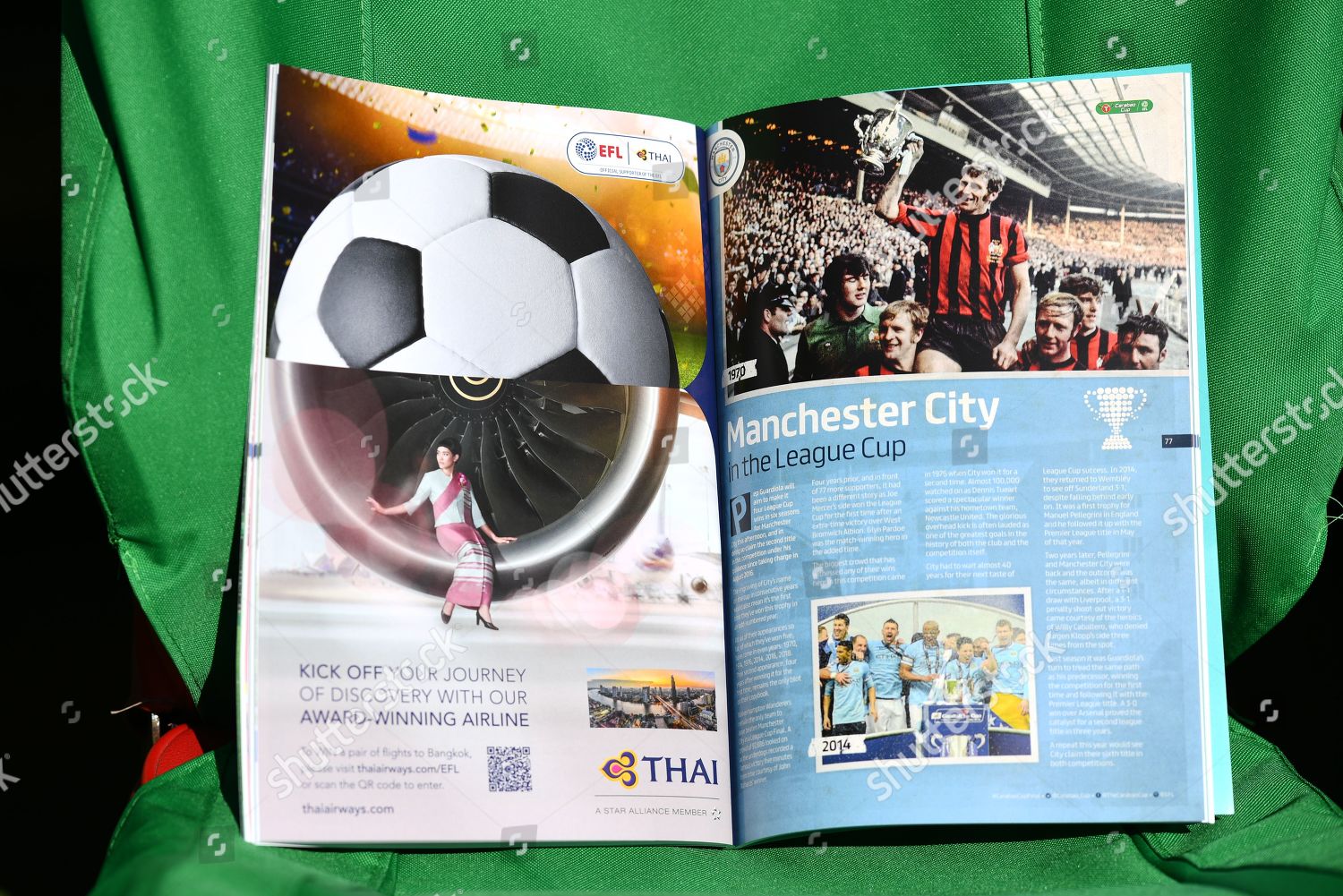 Carabao Cup Final Programme Editorial Stock Photo Stock Image