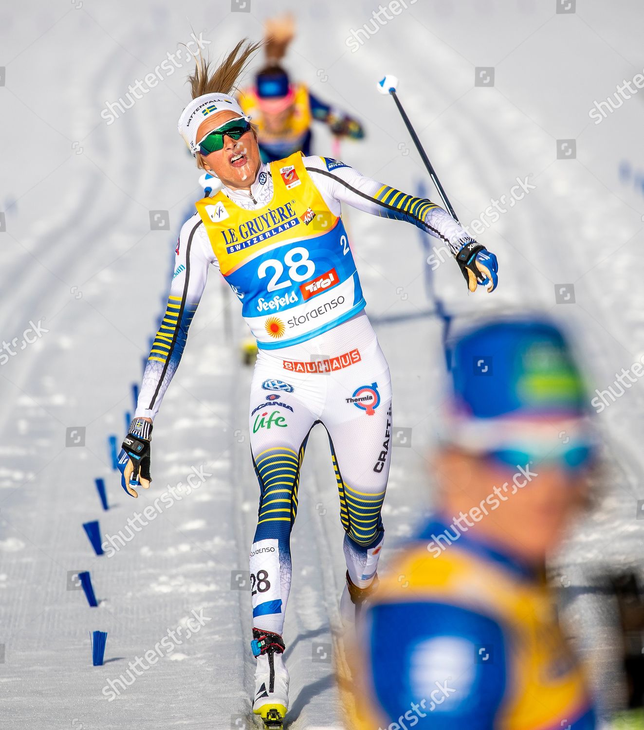 Frida Karlsson Sweden Crosses Finish Line During Editorial Stock Photo Stock Image Shutterstock