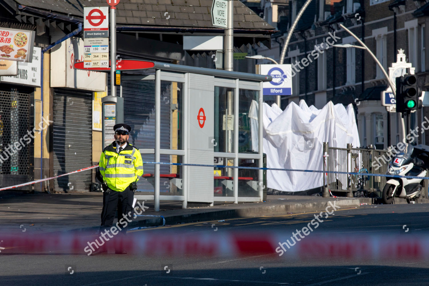 Police Officer Scene Outside Ilford Station Editorial Stock Photo ...