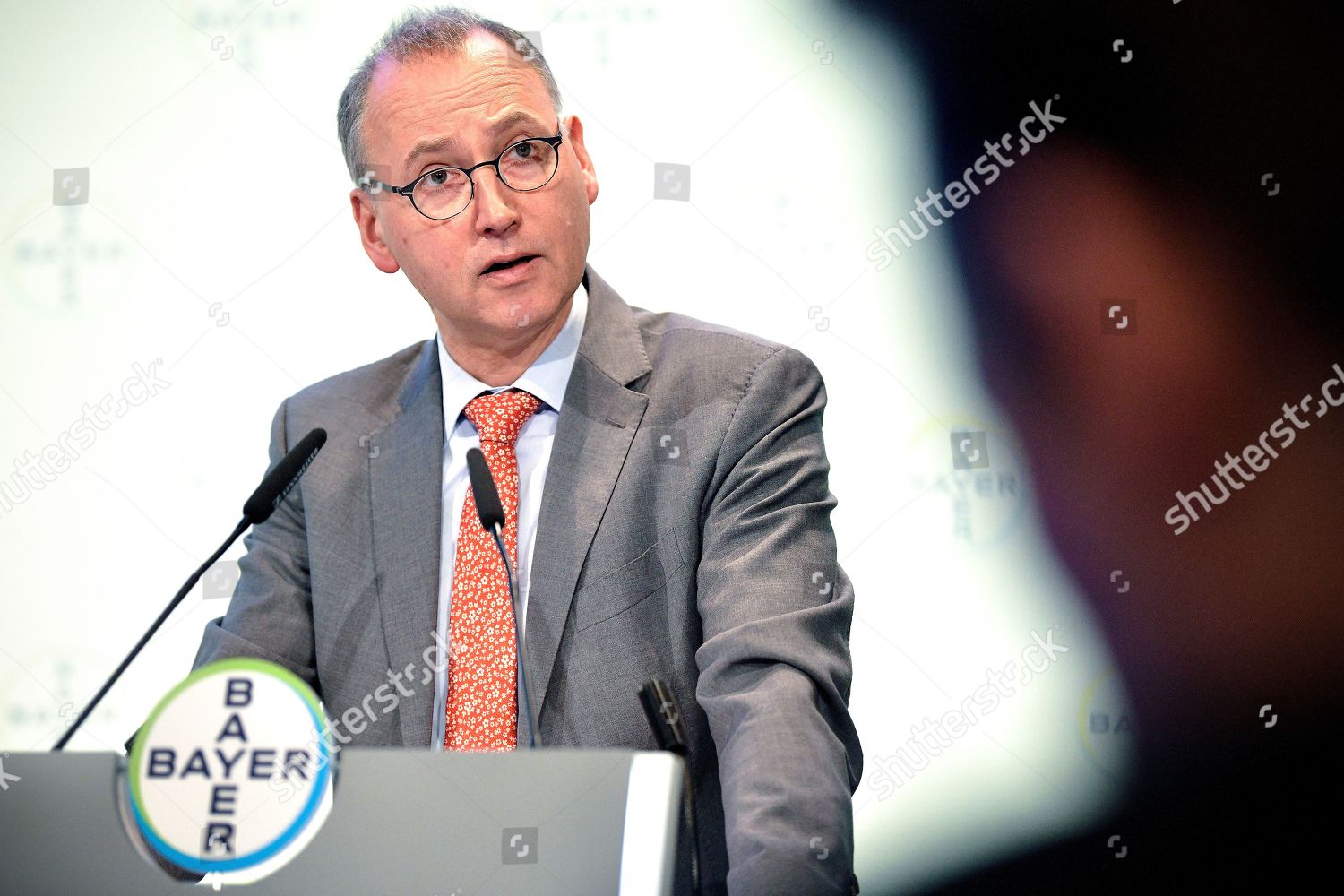 Bayer Ceo Werner Baumann Delivers Speech Editorial Stock Photo - Stock ...