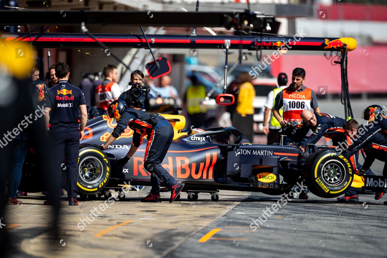 Pierre Gasly Aston Martin Redbull Racing Rb15 Editorial Stock Photo