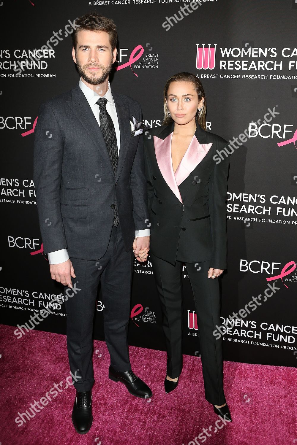 Chris Hemsworth L Miley Cyrus R Editorial Stock Photo - Stock Image