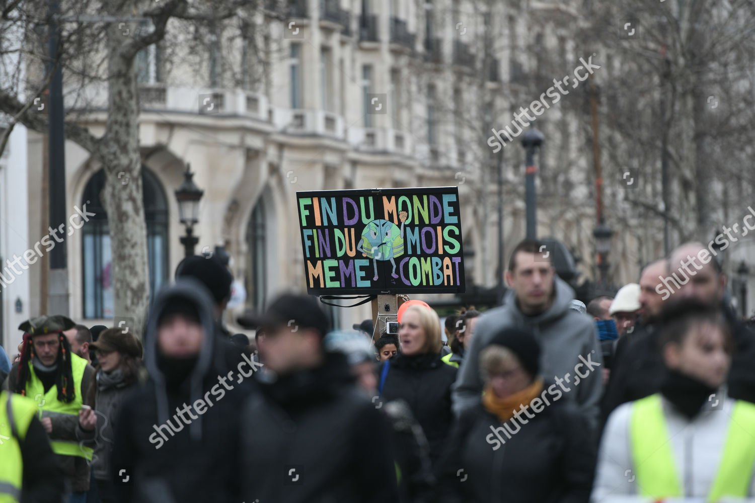 Gilet Jaune Yellow Vest Protesting Against President