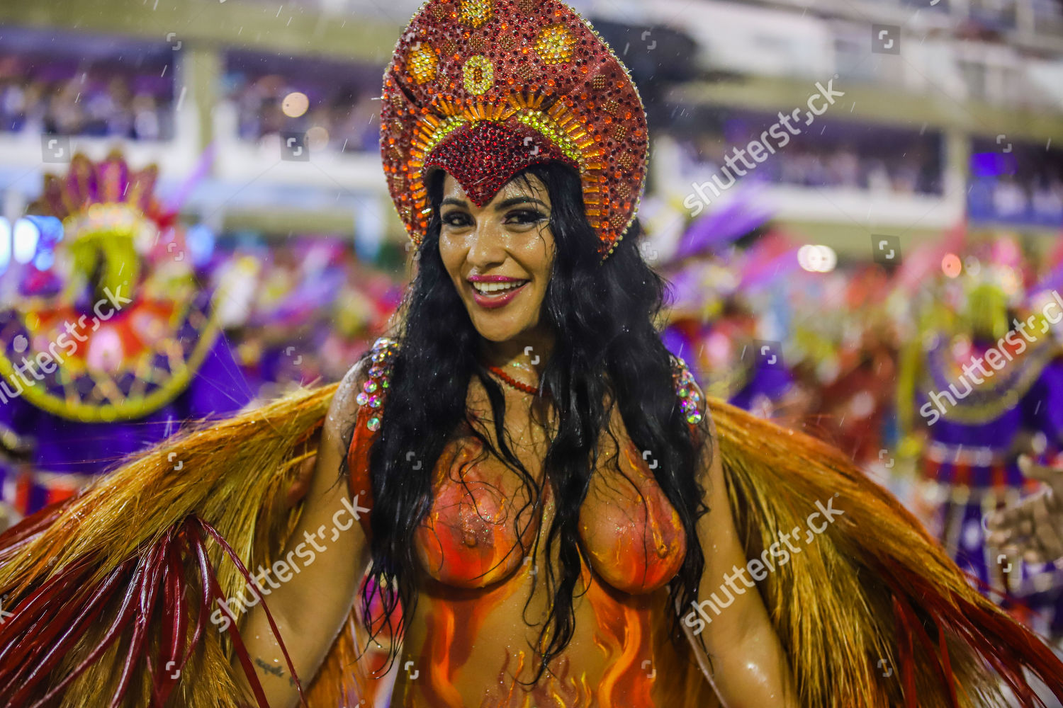United Samba School Bridge During Carnival 19 Redaktionelles Stockfoto Stockbild Shutterstock