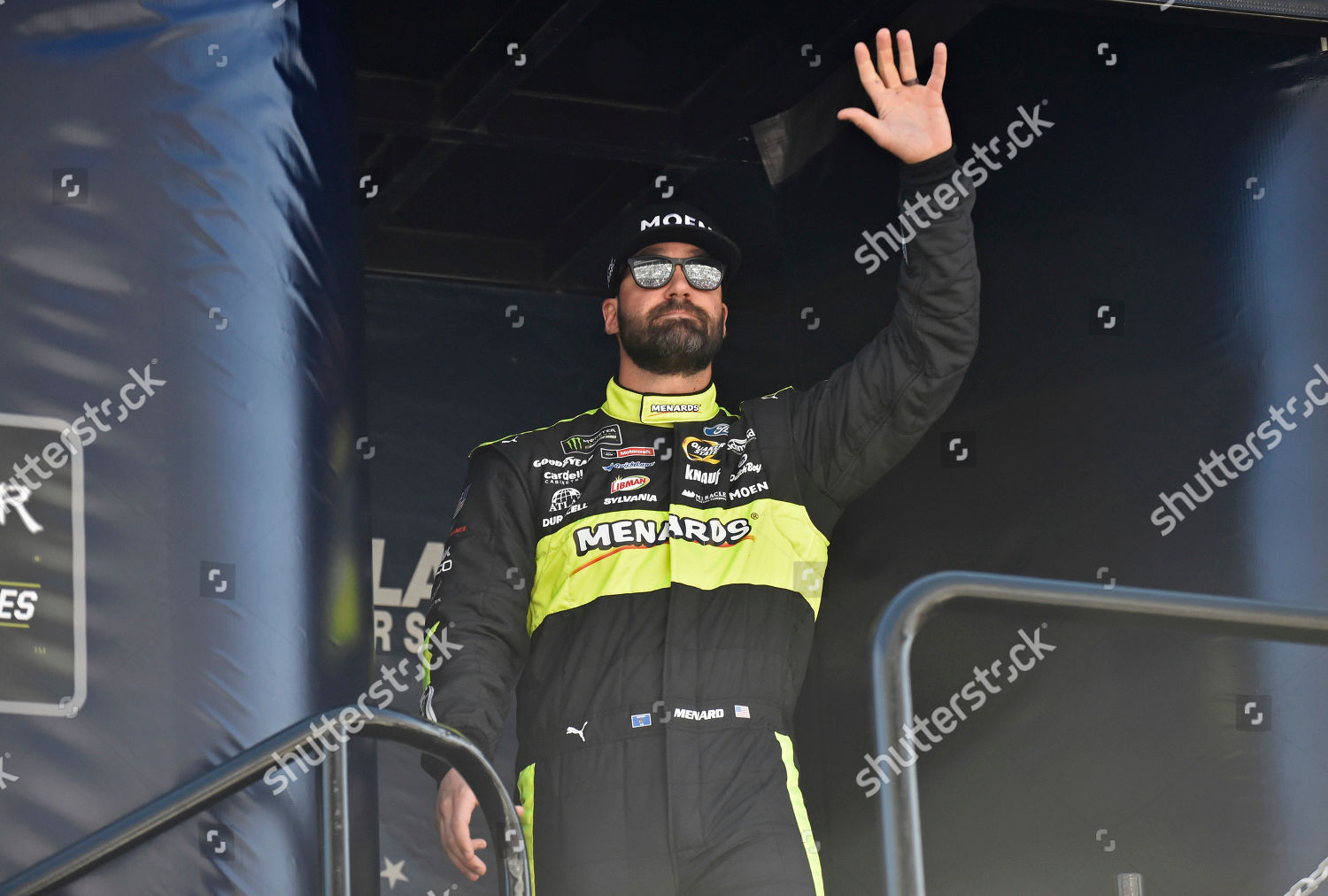 Menards Ford Driver Paul Menard Waves Editorial Stock Photo Stock