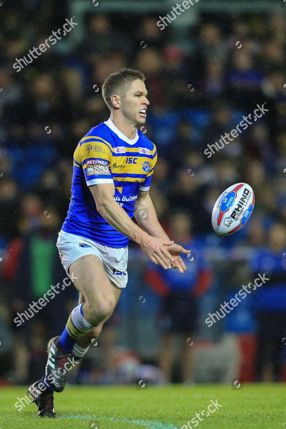 Matt Parcell Leeds Rhinos Passes Ball Editorial Stock Photo Stock