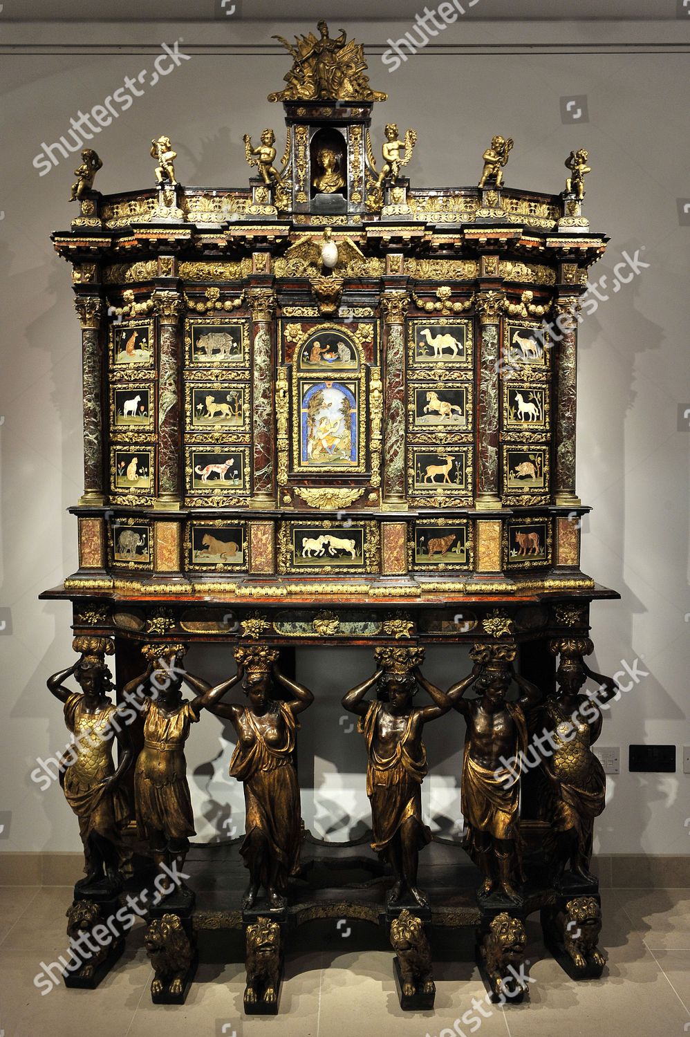 17thcentury Cabinet By Italian Furniture Master Domenico Editorial