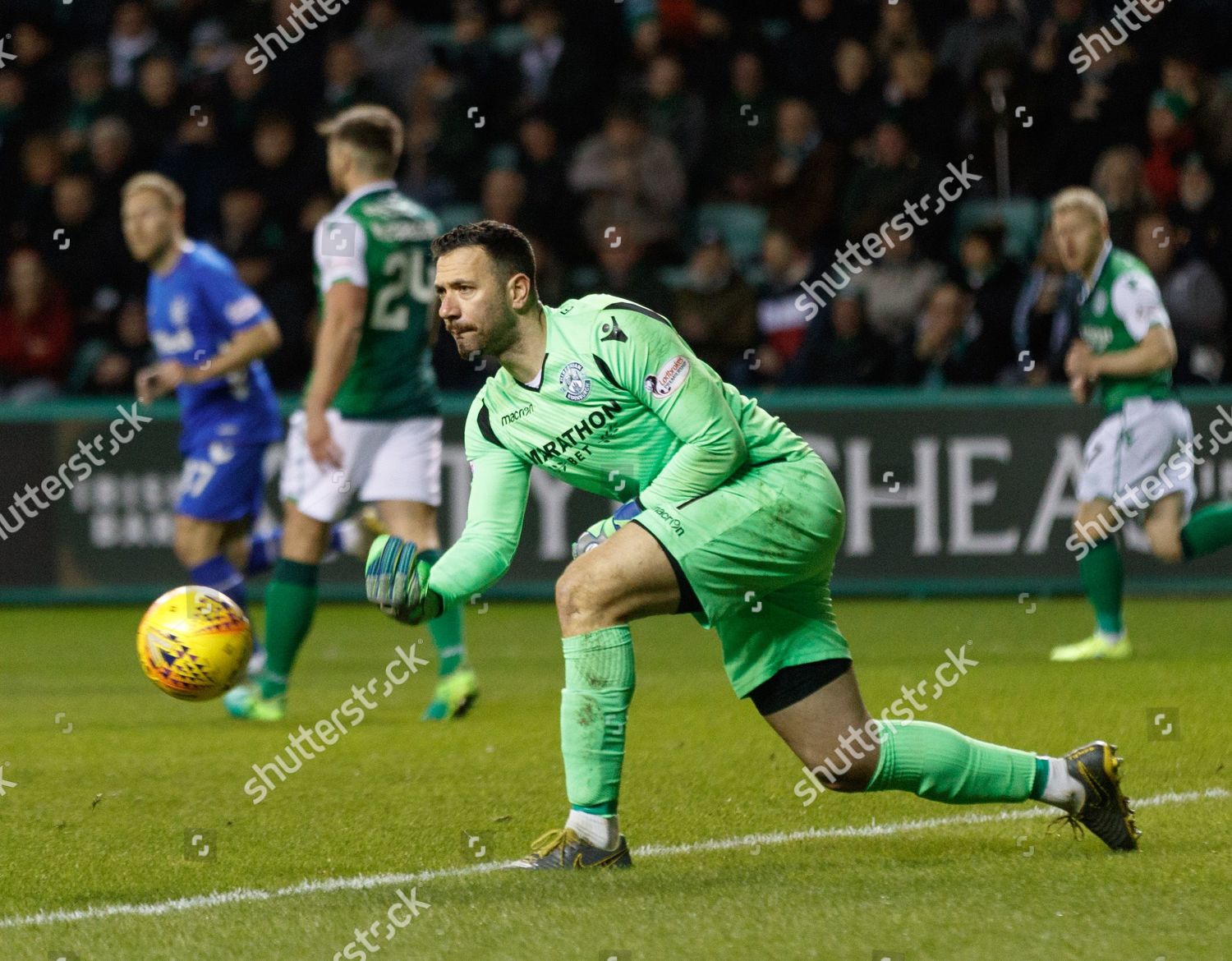 Hibernian Goalkeeper Ofir Marciano Editorial Stock Photo - Stock Image ...