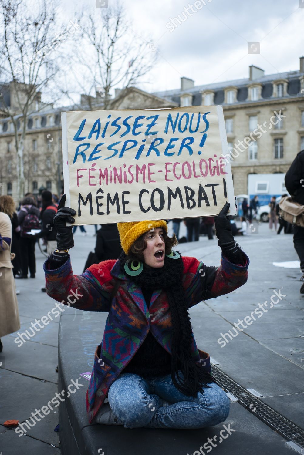 People Hold Placards Shout Slogans During Demonstration Editorial Stock Photo Stock Image Shutterstock